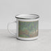 Left View Custom Lake Powell Utah Map Enamel Mug in Afternoon