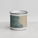 Front View Custom Lakeside Montana Map Enamel Mug in Afternoon