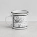 Left View Custom Lakeside Montana Map Enamel Mug in Classic