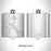 Rendered View of Lakeside Montana Map Engraving on 6oz Stainless Steel Flask