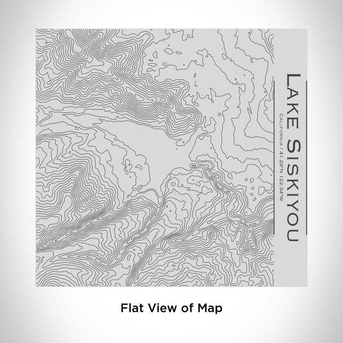 Rendered View of Lake Siskiyou California Map Engraving on 17oz Stainless Steel Insulated Tumbler