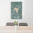 24x36 Lake Stevens Washington Map Print Portrait Orientation in Afternoon Style Behind 2 Chairs Table and Potted Plant