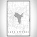 Lake Stevens Washington Map Print Portrait Orientation in Classic Style With Shaded Background