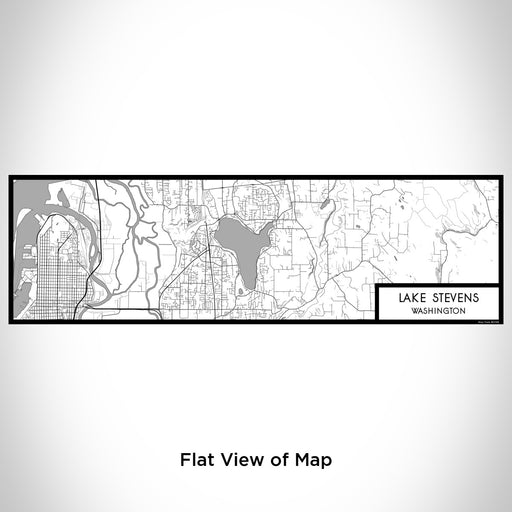 Flat View of Map Custom Lake Stevens Washington Map Enamel Mug in Classic