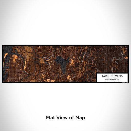Flat View of Map Custom Lake Stevens Washington Map Enamel Mug in Ember