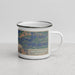 Right View Custom Lake Sutherland Washington Map Enamel Mug in Afternoon