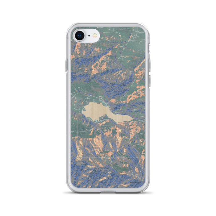 Custom iPhone SE Lake Sutherland Washington Map Phone Case in Afternoon