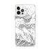 Custom iPhone 12 Pro Max Lake Sutherland Washington Map Phone Case in Classic
