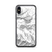 Custom iPhone X/XS Lake Sutherland Washington Map Phone Case in Classic