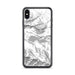 Custom iPhone XS Max Lake Sutherland Washington Map Phone Case in Classic