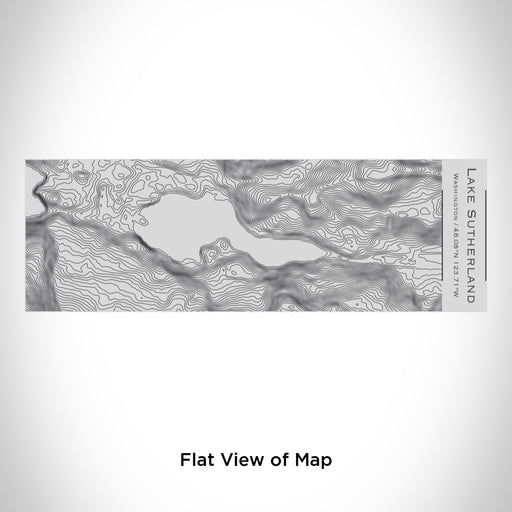 Rendered View of Lake Sutherland Washington Map Engraving on 10oz Stainless Steel Insulated Cup with Sipping Lid