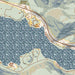 Lake Sutherland Washington Map Print in Woodblock Style Zoomed In Close Up Showing Details