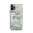 Custom iPhone 11 Pro Lake Sutherland Washington Map Phone Case in Woodblock