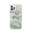 Custom iPhone 12 Pro Lake Sutherland Washington Map Phone Case in Woodblock