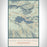 Lake Sutherland Washington Map Print Portrait Orientation in Woodblock Style With Shaded Background