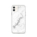Custom iPhone 11 Lake Tenkiller Oklahoma Map Phone Case in Classic