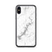 Custom iPhone X/XS Lake Tenkiller Oklahoma Map Phone Case in Classic