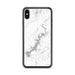 Custom iPhone XS Max Lake Tenkiller Oklahoma Map Phone Case in Classic