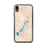 Custom iPhone XR Lake Tenkiller Oklahoma Map Phone Case in Watercolor