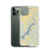 Custom Lake Tenkiller Oklahoma Map Phone Case in Woodblock