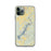 Custom iPhone 11 Pro Lake Tenkiller Oklahoma Map Phone Case in Woodblock
