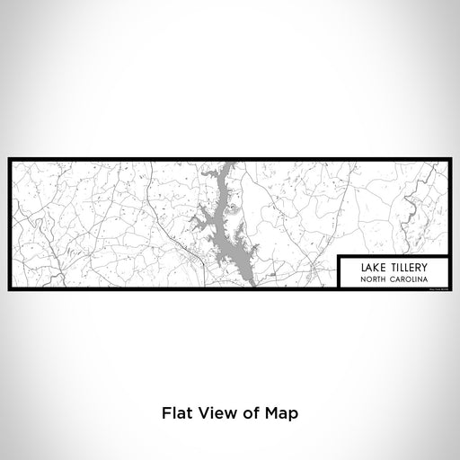 Flat View of Map Custom Lake Tillery North Carolina Map Enamel Mug in Classic