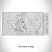Rendered View of Lake Tillery North Carolina Map Engraving on 17oz Stainless Steel Insulated Cola Bottle