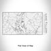 Rendered View of Lake Tillery North Carolina Map Engraving on 17oz Stainless Steel Insulated Cola Bottle in White