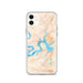 Custom Lake Travis Texas Map Phone Case in Watercolor