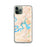 Custom Lake Travis Texas Map Phone Case in Watercolor