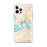 Custom Lake Travis Texas Map iPhone 12 Pro Max Phone Case in Watercolor