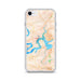 Custom Lake Travis Texas Map Phone Case in Watercolor