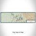 Flat View of Map Custom Lake Travis Texas Map Enamel Mug in Woodblock