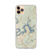 Custom Lake Travis Texas Map Phone Case in Woodblock