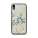 Custom Lake Travis Texas Map Phone Case in Woodblock