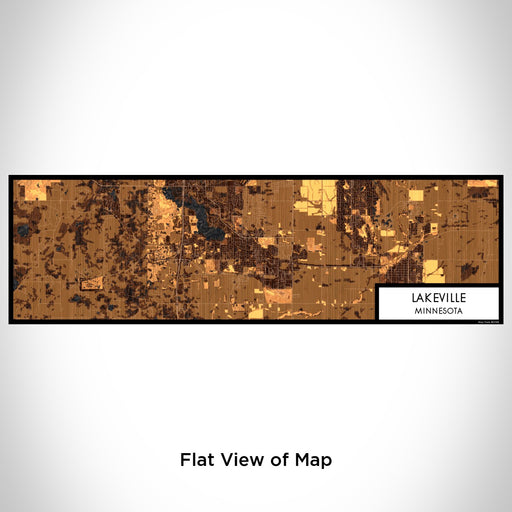 Flat View of Map Custom Lakeville Minnesota Map Enamel Mug in Ember