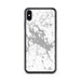 Custom iPhone XS Max Lake Winnipesaukee New Hampshire Map Phone Case in Classic