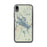 Custom iPhone XR Lake Winnipesaukee New Hampshire Map Phone Case in Woodblock