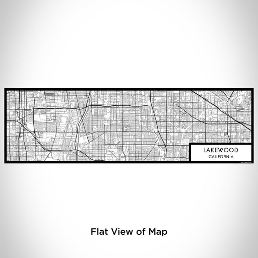 Flat View of Map Custom Lakewood California Map Enamel Mug in Classic