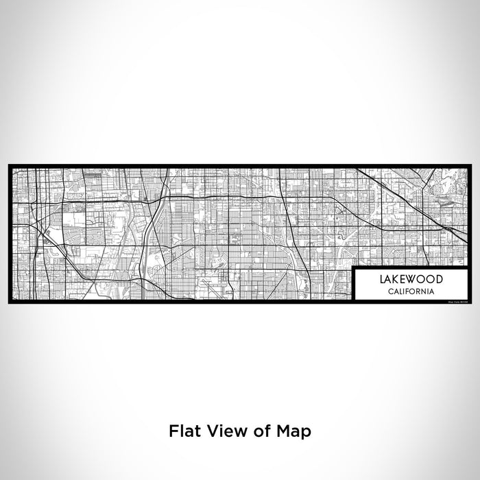 Flat View of Map Custom Lakewood California Map Enamel Mug in Classic