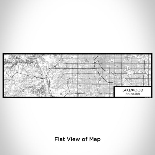 Flat View of Map Custom Lakewood Colorado Map Enamel Mug in Classic