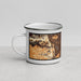 Left View Custom Lakewood Colorado Map Enamel Mug in Ember