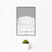 12x18 Lakewood Ohio Map Print Portrait Orientation in Classic Style With Small Cactus Plant in White Planter