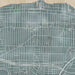 Lakewood Ohio Map Print in Afternoon Style Zoomed In Close Up Showing Details