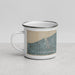 Left View Custom Lakewood Ohio Map Enamel Mug in Afternoon