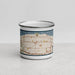 Front View Custom Lakewood Ohio Map Enamel Mug in Woodblock