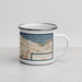 Right View Custom Lakewood Ohio Map Enamel Mug in Woodblock