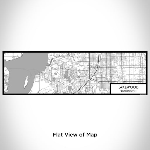 Flat View of Map Custom Lakewood Washington Map Enamel Mug in Classic