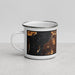 Left View Custom Lakewood Washington Map Enamel Mug in Ember