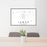 24x36 Lamar Colorado Map Print Lanscape Orientation in Classic Style Behind 2 Chairs Table and Potted Plant